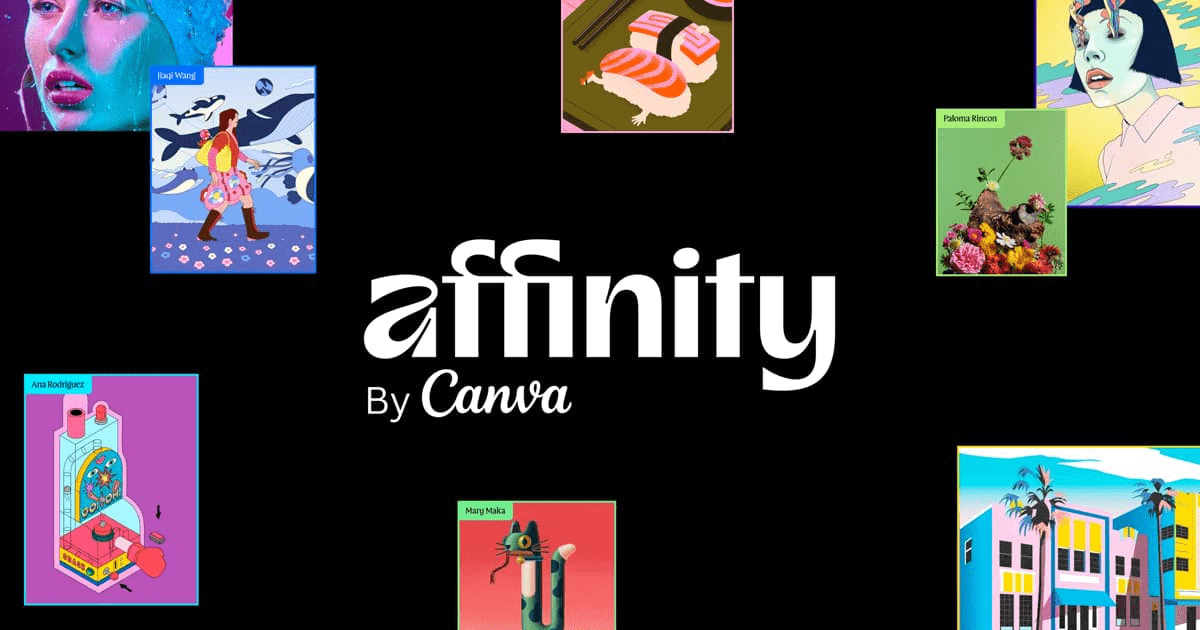 Affinity by Canva marketing image
