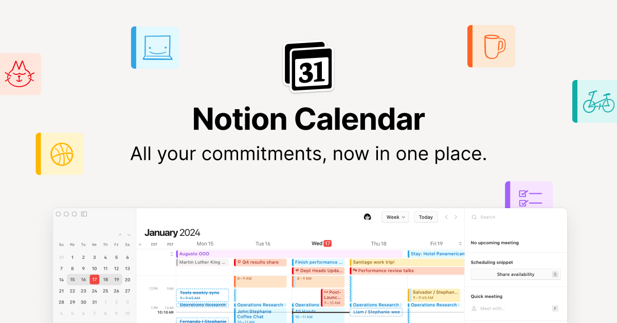 Notion Calendar preview
