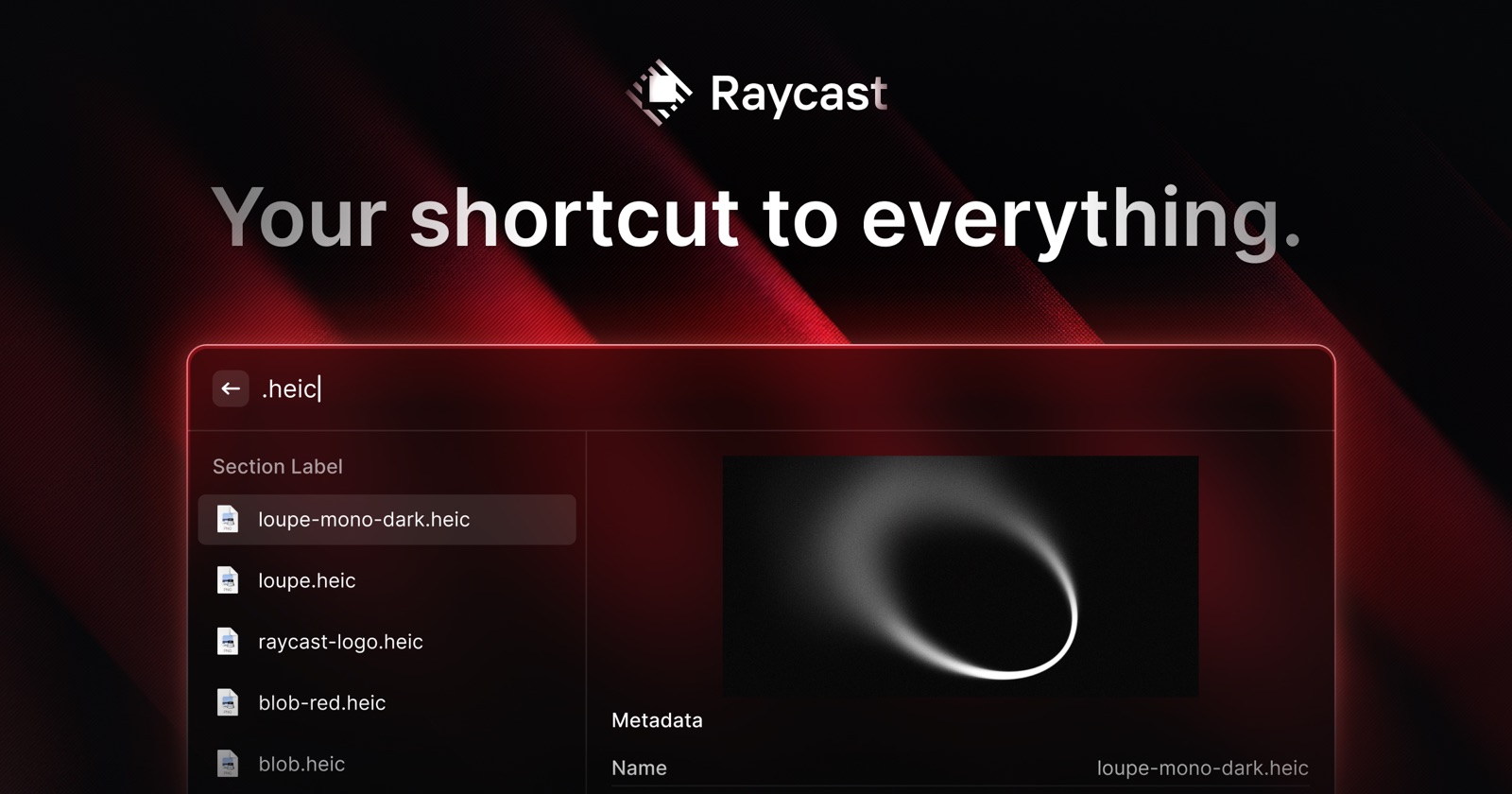 Raycast preview