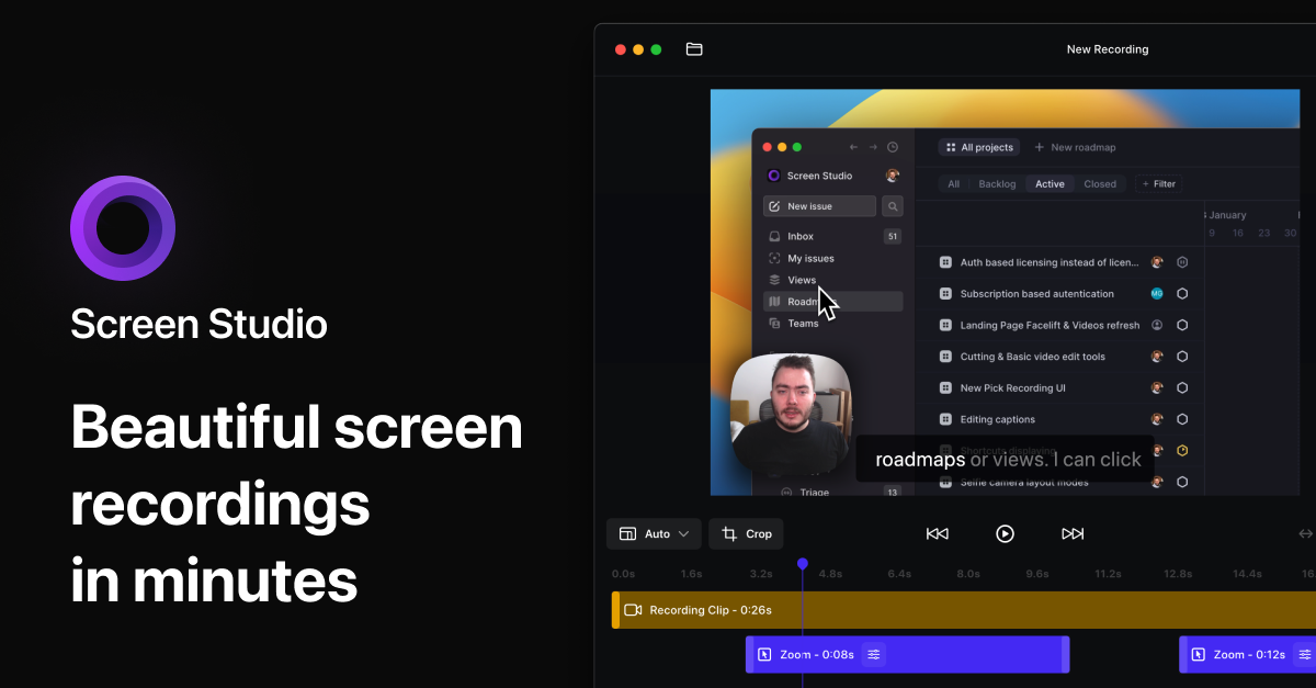 Screen Studio marketing image