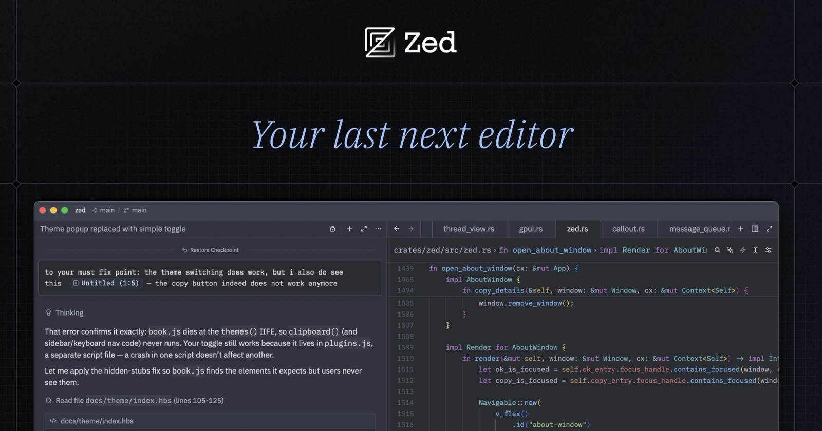 Zed preview